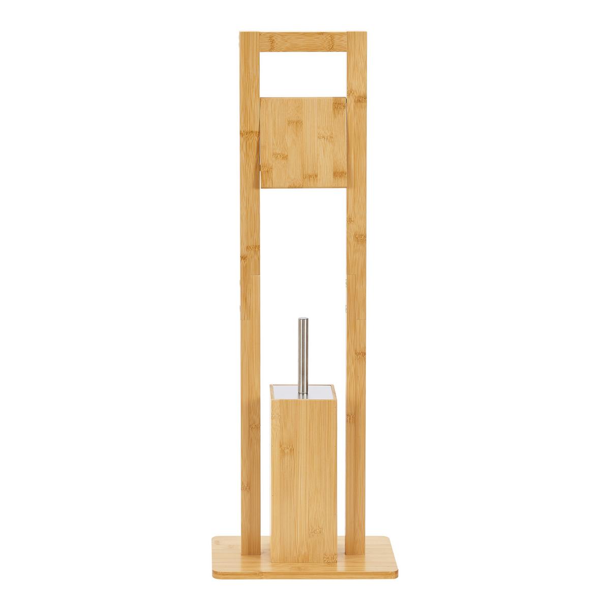 TOILETTENGARNITUR Västerås - Naturfarben, Holz (28/82.5/18cm) - [en.casa]