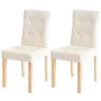 ESSZIMMERSTUHL Beige 2er-Set - Beige/Creme, Textil (41/88/55cm) - MCW
