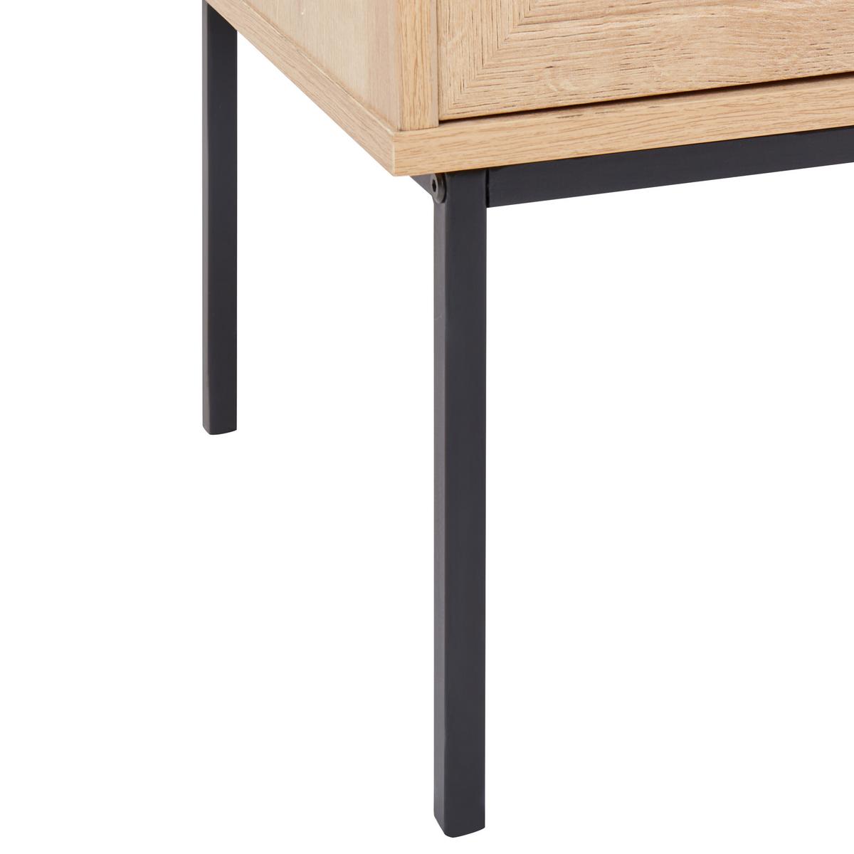 KOMMODE mit 6 Schubladen Hellbraun Pasco - Braun, Holzwerkstoff (120/77/40cm) - Beliani