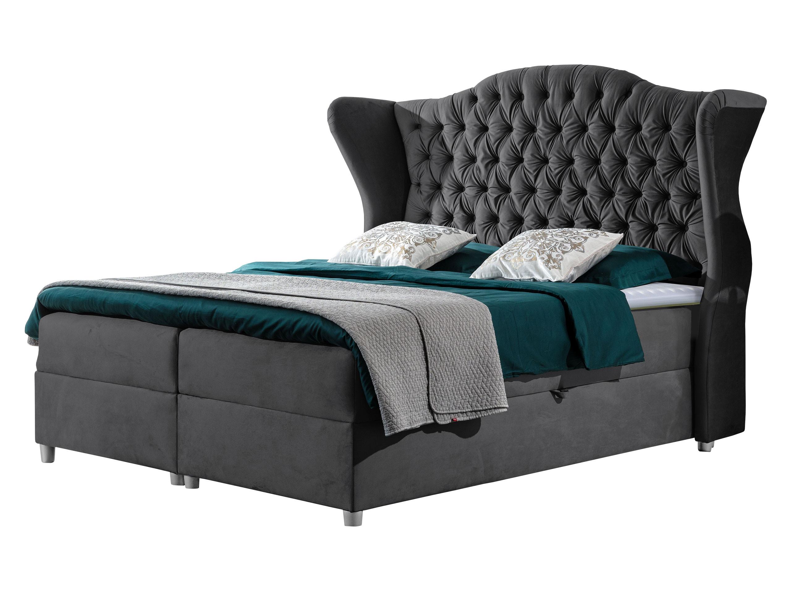 BOXBETT Livia - H3 - Grau, Holz (160/200cm) - MIRJAN24