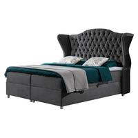 BOXBETT Livia - H3 - Grau, Holz (160/200cm) - MIRJAN24