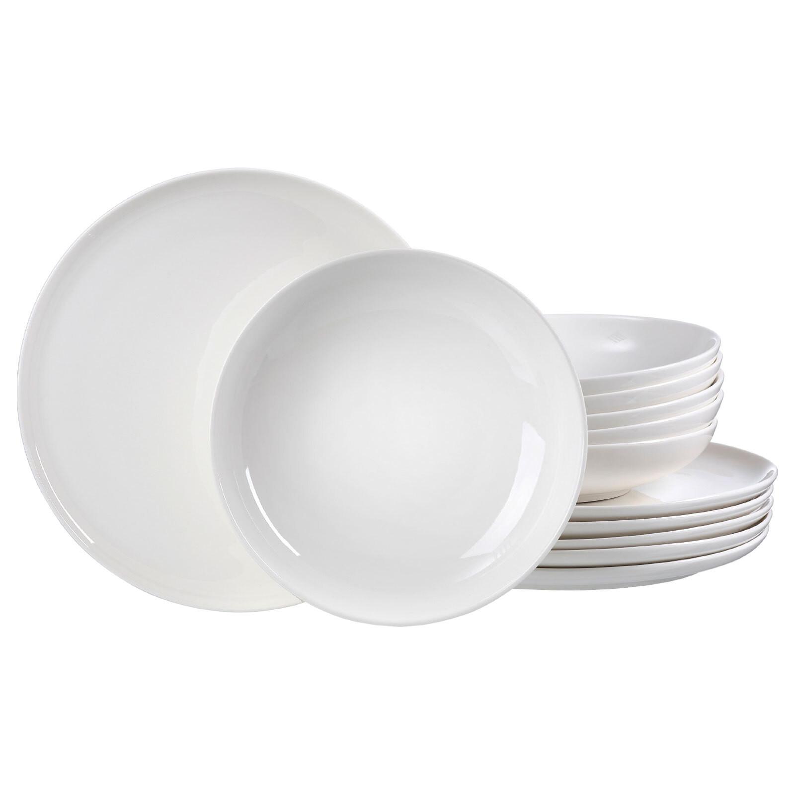 TAFELSERVICE Skagen weiß 12-tlg. - Weiß, Keramik (30/34/34cm) - Ritzenhoff Breker
