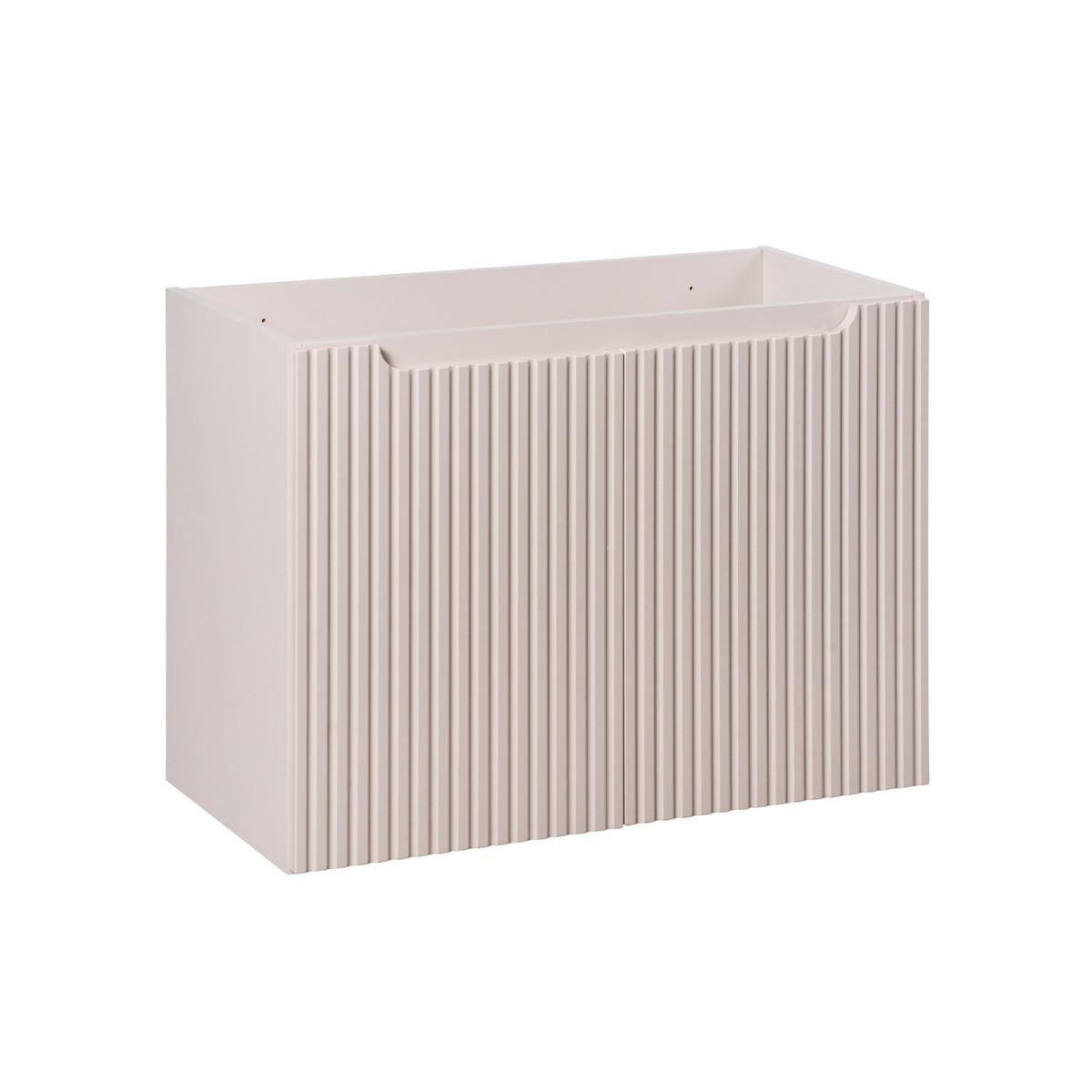 WASCHTISCHUNTERSCHRANK 80cm Riva Kaschmir - Beige, Holzwerkstoff (80/57/39cm) - Petits-meubles