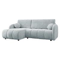 ECKSOFA Zara 2rLC - Hellgrau/Schwarz, Holz/Kunststoff (233/160cm) - MIRJAN24