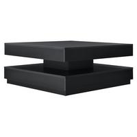 COUCHTISCH Florenz 76/76/38 cm - Schwarz, Holzwerkstoff (76/76/38cm) - [en.casa]