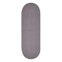 TEPPICHLÄUFER geflochten oval 66/200 cm - Grau, Textil (66/200cm) - Homescapes