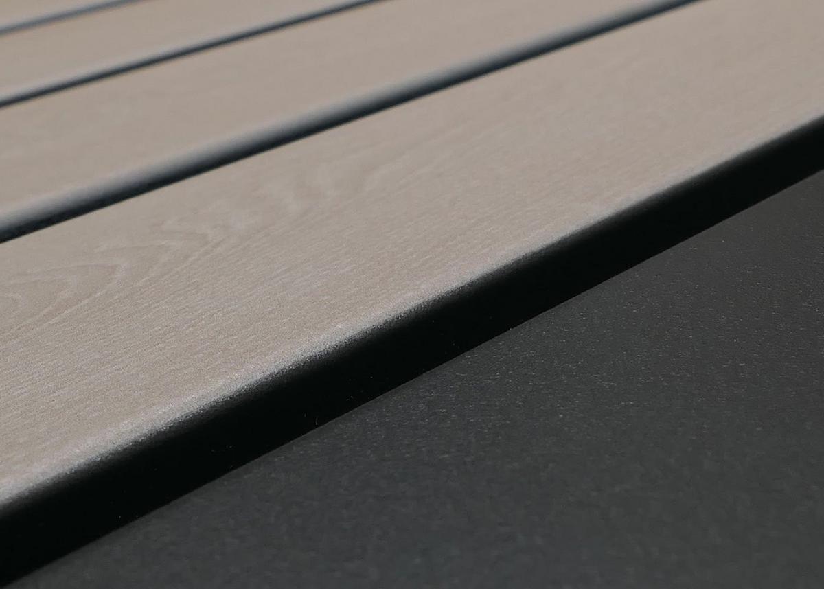 3ER-MÜLLTONNENVERKLEIDUNG Anthrazit, Beige - Anthrazit/Beige, Metall (196/125/84cm) - MCW