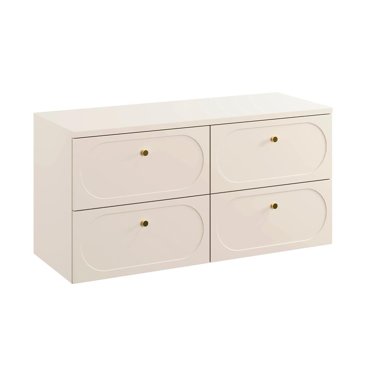 WASCHTISCHUNTERSCHRANK 120.6cm Sanae Sandbeige - Beige, Holzwerkstoff (120.6/59/46cm) - Petits-meubles