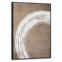 LEINWAND Bilder mit Rahmen - Farbe - Braun - Japandi - 70x100 - Kupferfarben, Textil (70/100cm) - MuchoWow