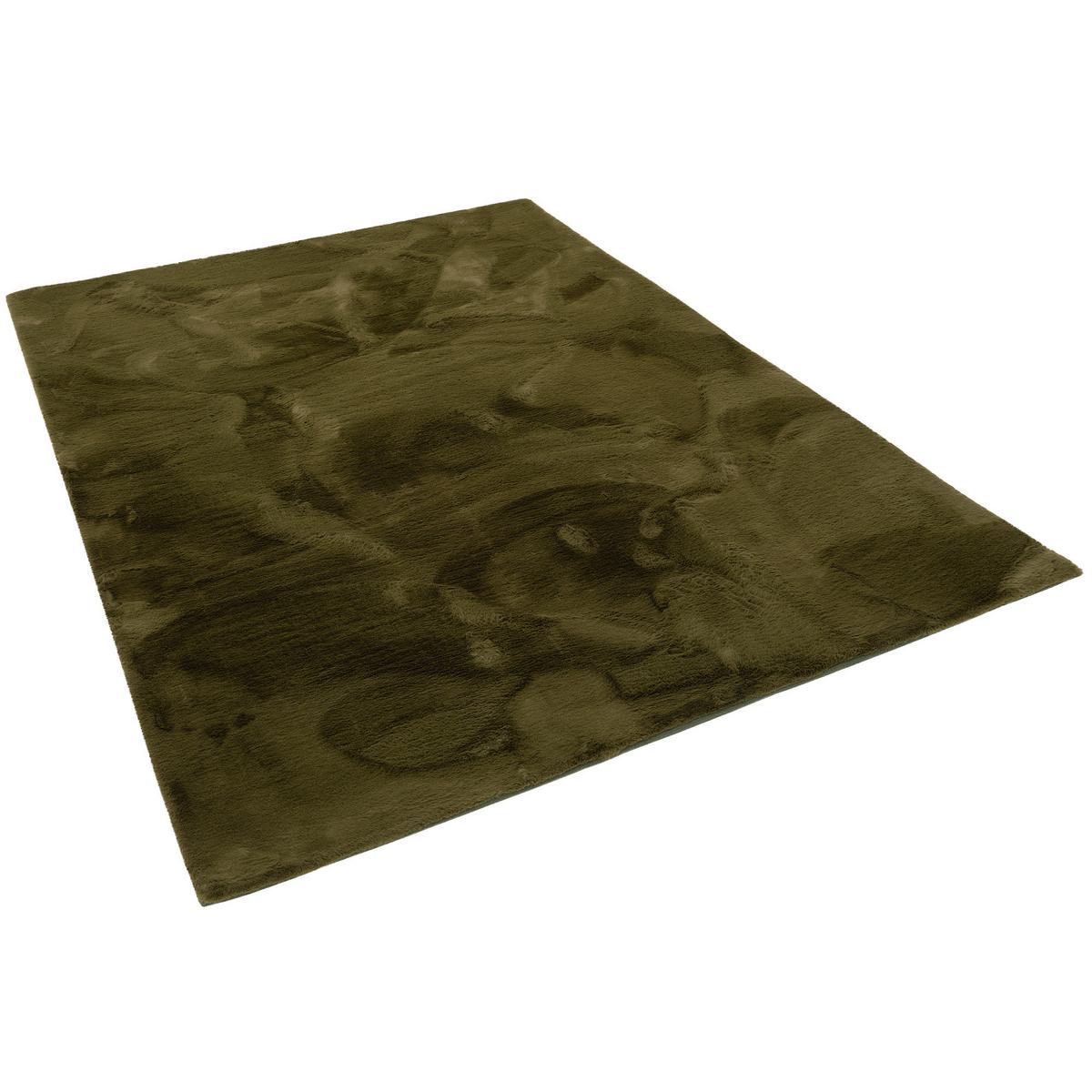 FELLTEPPICH LUXUS SUPER SOFT PLUSH - Dunkelgrün, Textil (70/140cm) - Pergamon