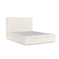 POLSTERBETT Hush mit Stauraum 140/200 cm Creme im Alta Stoff - Creme/Schwarz, Holz/Holzwerkstoff (140/200cm) - AltaBeds
