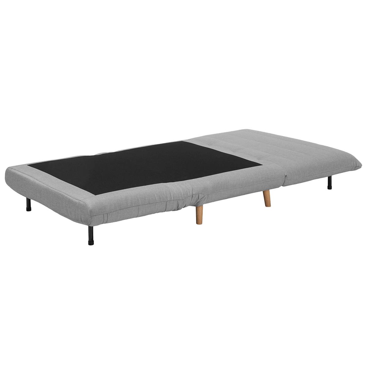 1-SITZER-SCHLAFSOFA Polyester Grau Setten - Hellgrau, Textil (104/82/190cm) - Beliani