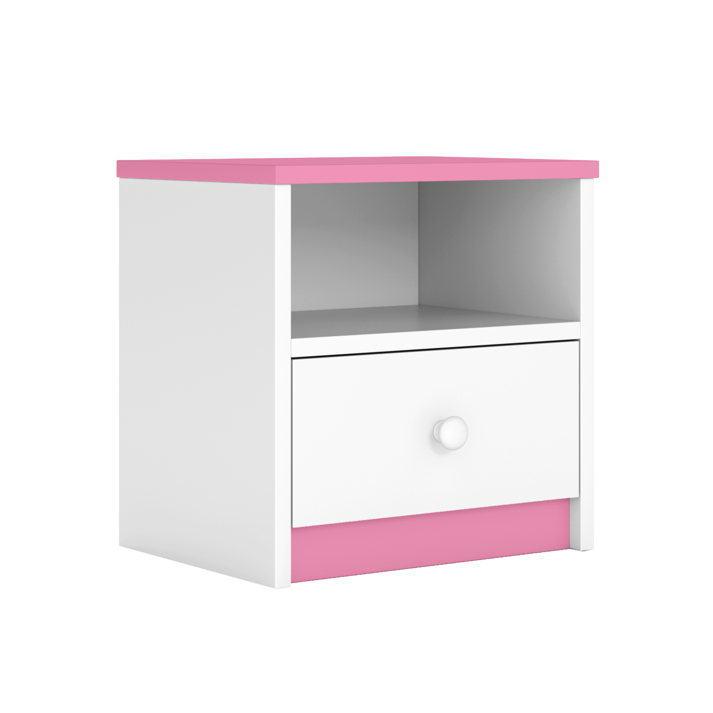KINDER-NACHTTISCH Babydreams Hellrosa 39/40/30 - Hellrosa, Holzwerkstoff/Kunststoff (39/40/30cm) - RAUMHIRSCH FURNITURE
