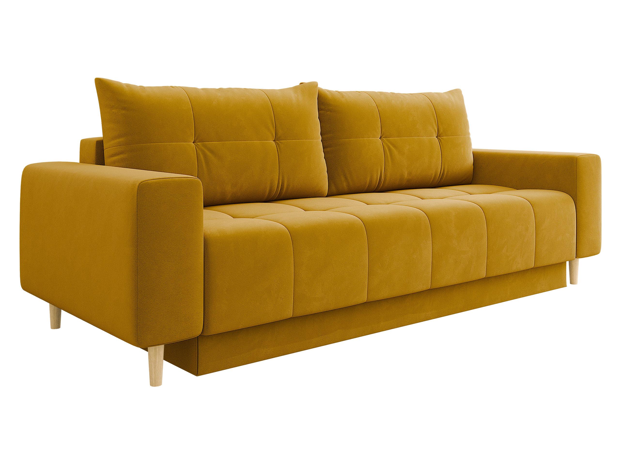 SCHLAFSOFA Santi - Gelb, Holz/Textil (244/88/96cm) - MIRJAN24