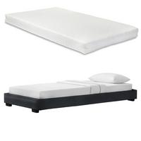 POLSTERBETT Solingen mit Matratze - Schwarz, Textil (90/200cm) - Corium