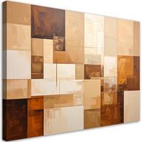 LEINWANDBILD 3D und geometrisch 45x30cm - Beige, Textil (45/30cm) - Feeby