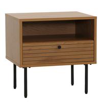 NACHTTISCH rechteckig Braun - Braun, Holz (50/50/40cm) - MCW