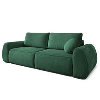 BETTSOFA ZEFEO Grün Kordstoff mit Schlaffunktion - Grün, Textil (264/96/106cm) - MASSENO