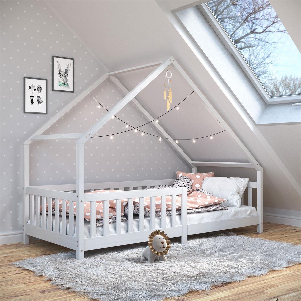 HAUSBETT CORA 90x190 cm weiß - Weiß, Holz (90/190cm) - IDIMEX