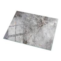 TISCHPLATTE 120x80 cm Muster aus Naturmarmor - Dunkelgrau, Glas (0.4/120/80cm) - TULUP