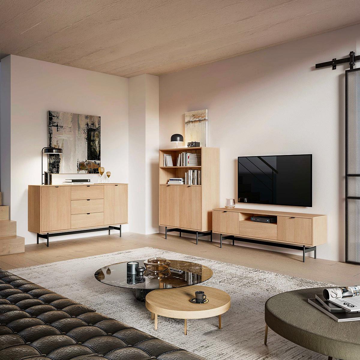 BÜCHERREGAL Nila Holz - Braun, Holzwerkstoff (92/140/40cm) - Petits-meubles