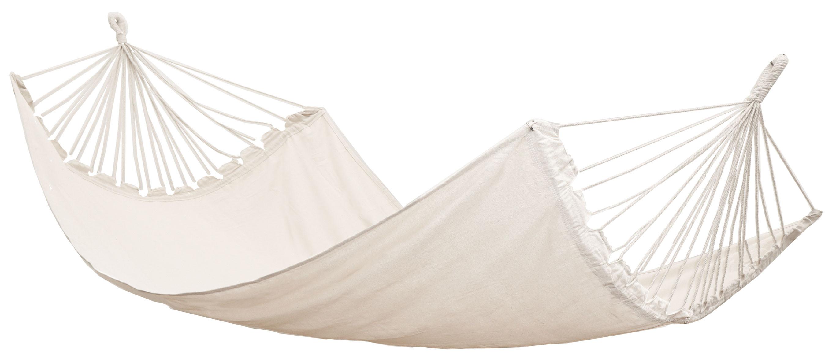 XXL-HÄNGEMATTE für 2 Personen bis 150kg, 400/160 cm, beige - Beige, Textil (160/2.5/260cm) - Amanka