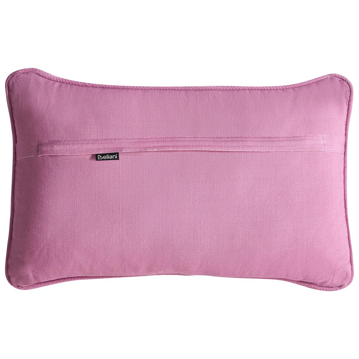 DEKOKISSEN 2er-Set Weiß 30/50 cm Madhuca - Weiß, Textil (30/50cm) - Beliani