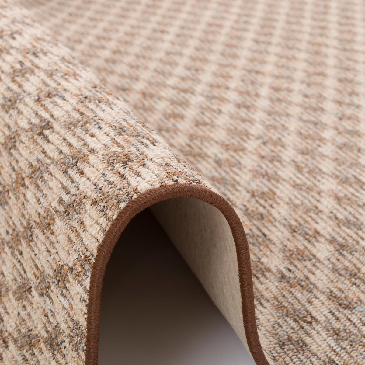 SCHLINGEN TEPPICH MODERN DIAMOND RUND - Cognac, Textil (160/160cm) - Snapstyle