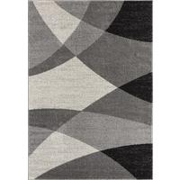 TEPPICH Niederflor Abstrakt THUR Polypropylen Grau 80 x 140 cm - Grau, Textil (160/220cm) - KADIMA DESIGN
