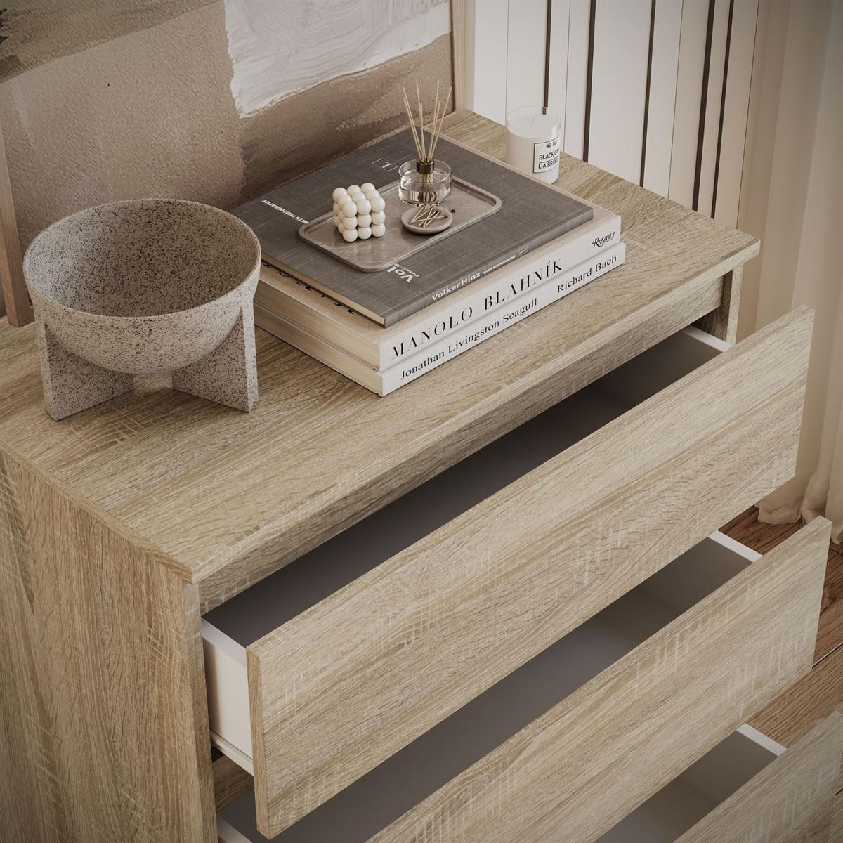 HIGHBOARD HANA M4 70 Sonoma Eiche - Sonoma Eiche, Holzwerkstoff (70/97/40cm) - Lookway