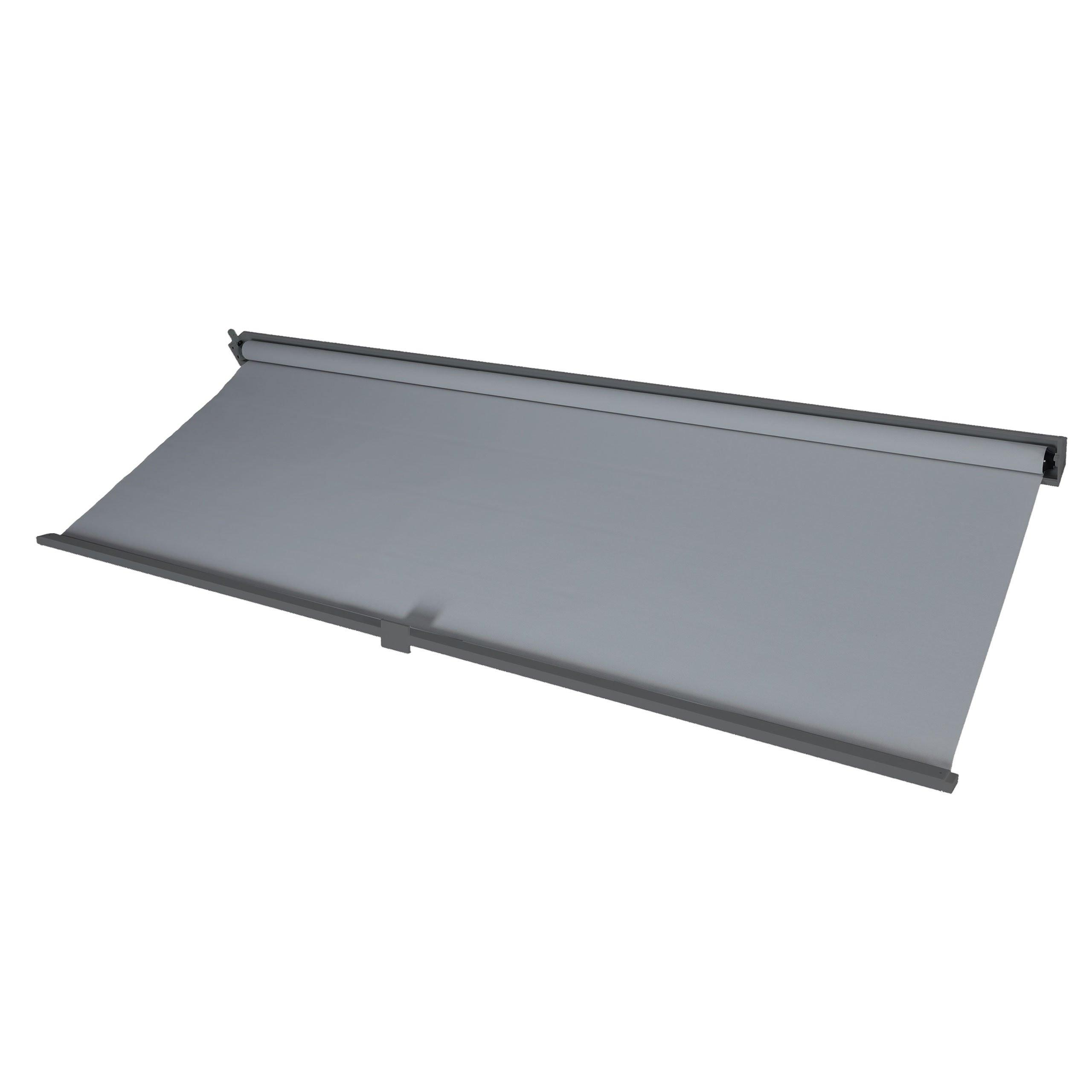 SEITENWAND FÜR PERGOLA Anthrazit - Anthrazit, Textil (283/206/1cm) - MCW