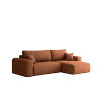 ECKSOFA Flora In Verita - Rot, Holzwerkstoff/Textil (272/145cm) - Fun Möbel
