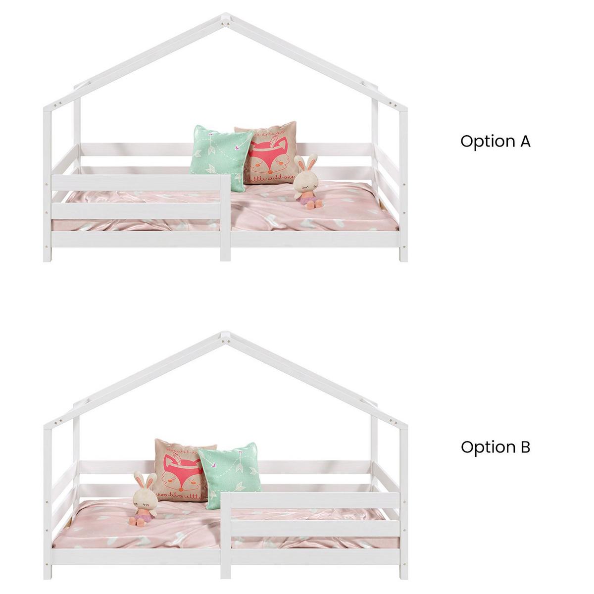 HAUSBETT RENA 90X200 CM - Weiß, Holz (96/138/206cm) - IDIMEX