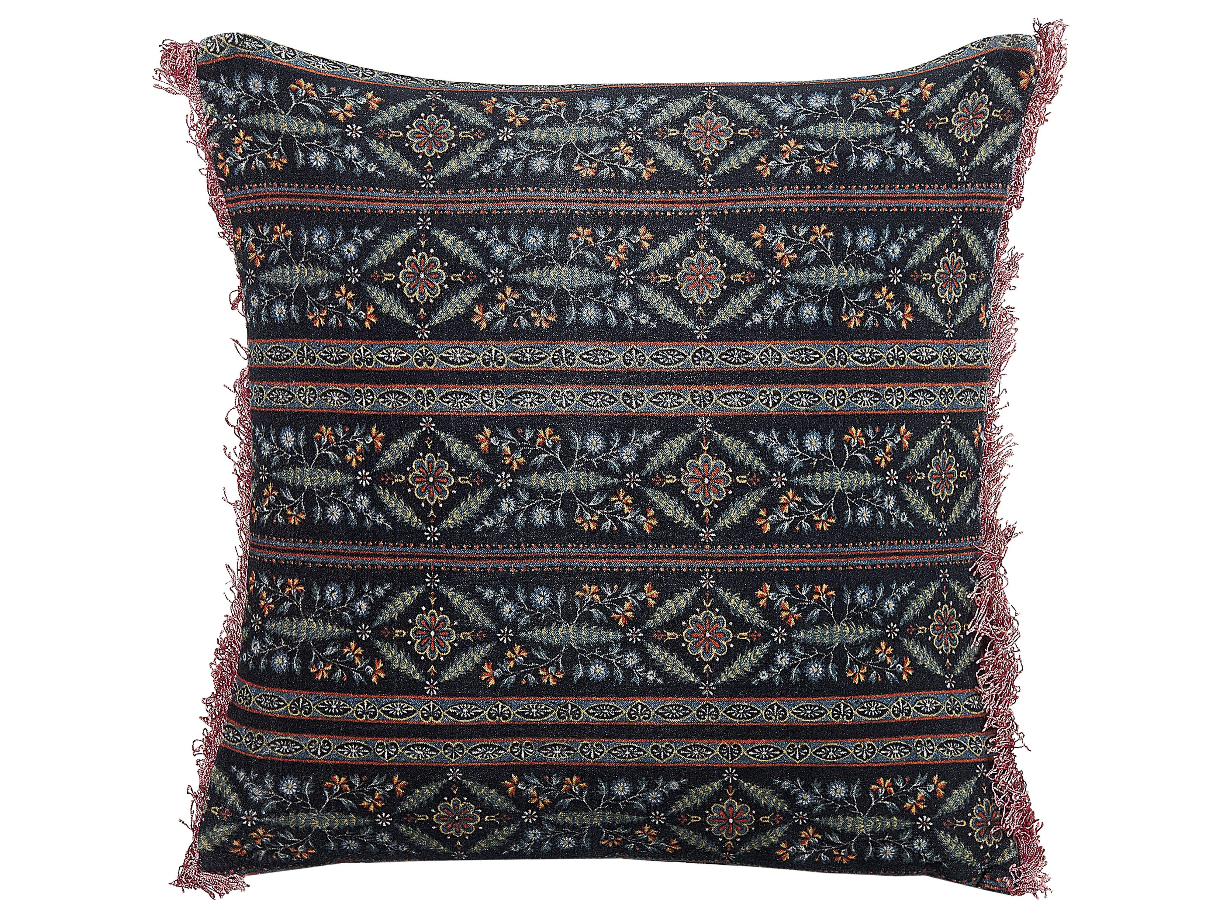 DEKOKISSEN Bunt 45/45 cm Ruta - Multicolor, Textil (45/45cm) - Beliani