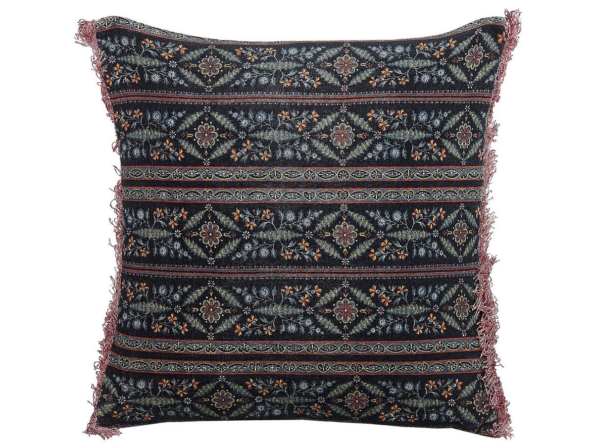DEKOKISSEN 2er-Set Bunt 45/45 cm Ruta - Multicolor, Textil (45/45cm) - Beliani