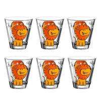 KINDERBECHER Bambini Löwe 215 ml 6er Set - Gelb, Glas (0.215L) - Leonardo Living