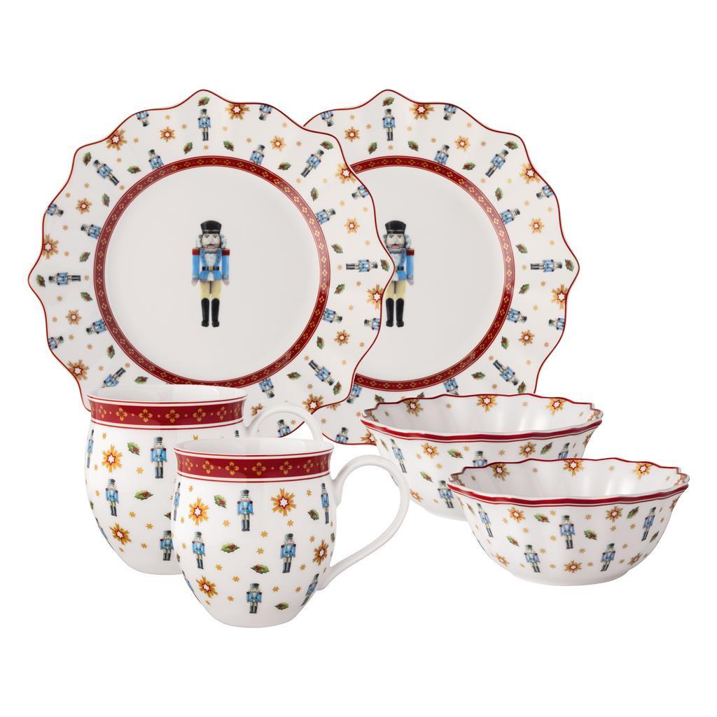 FRÜHSTÜCKS-SET NUSSKNACKER Toy's Delight bunt 6-tlg. - Multicolor, Keramik (25/14/36cm) - Villeroy & Boch