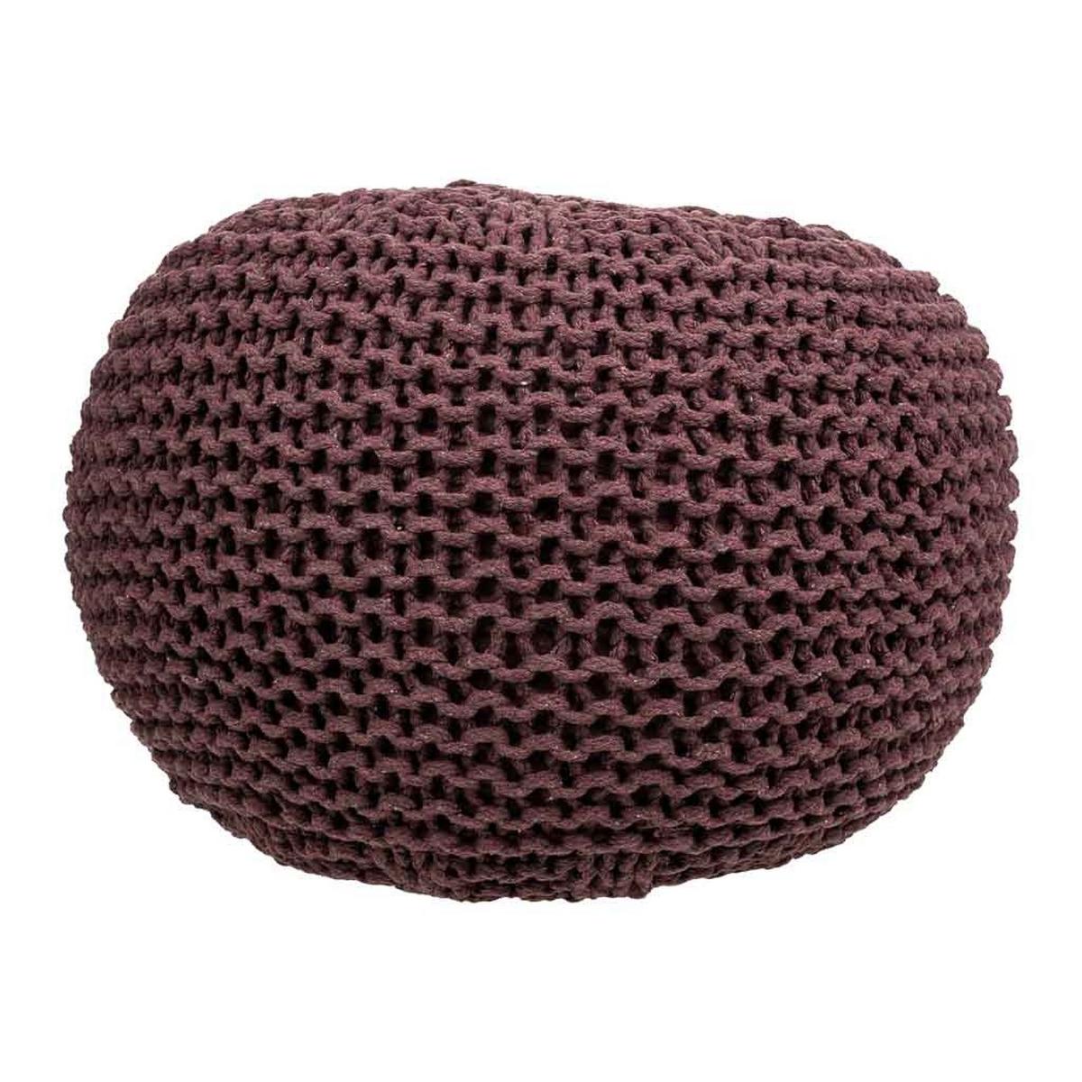 POUF aus Baumwolle, braun, 40x30cm - Braun, Textil (40/30/40cm) - Wanderlust