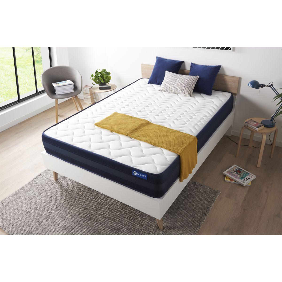 MATRATZE Actilatex tech Latex und Memory-Schaum 80 x 200 cm h4 - Weiß, Textil (80/200cm) - ACTISOM
