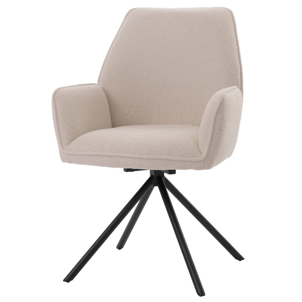 ESSZIMMERSTUHL Cremeweiß - Creme/Weiß, Textil (60/86/60cm) - MCW