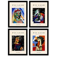 POSTER Set mit 4 PicassoSammlung der Trauer Ästhetische A4 Rahmenlos - Klar, Papier (29.7/3cm) - Nacnic