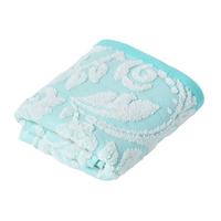 GÄSTEHANDTUCH Damast aqua 40/60 cm - Türkis, Textil (40/60cm) - Homescapes