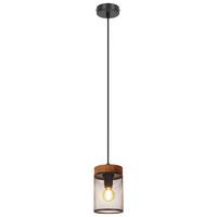 PENDELLEUCHTE Ylenli 10/10/150 cm - Schwarz, Holz/Metall (10/10/150cm) - ZMH