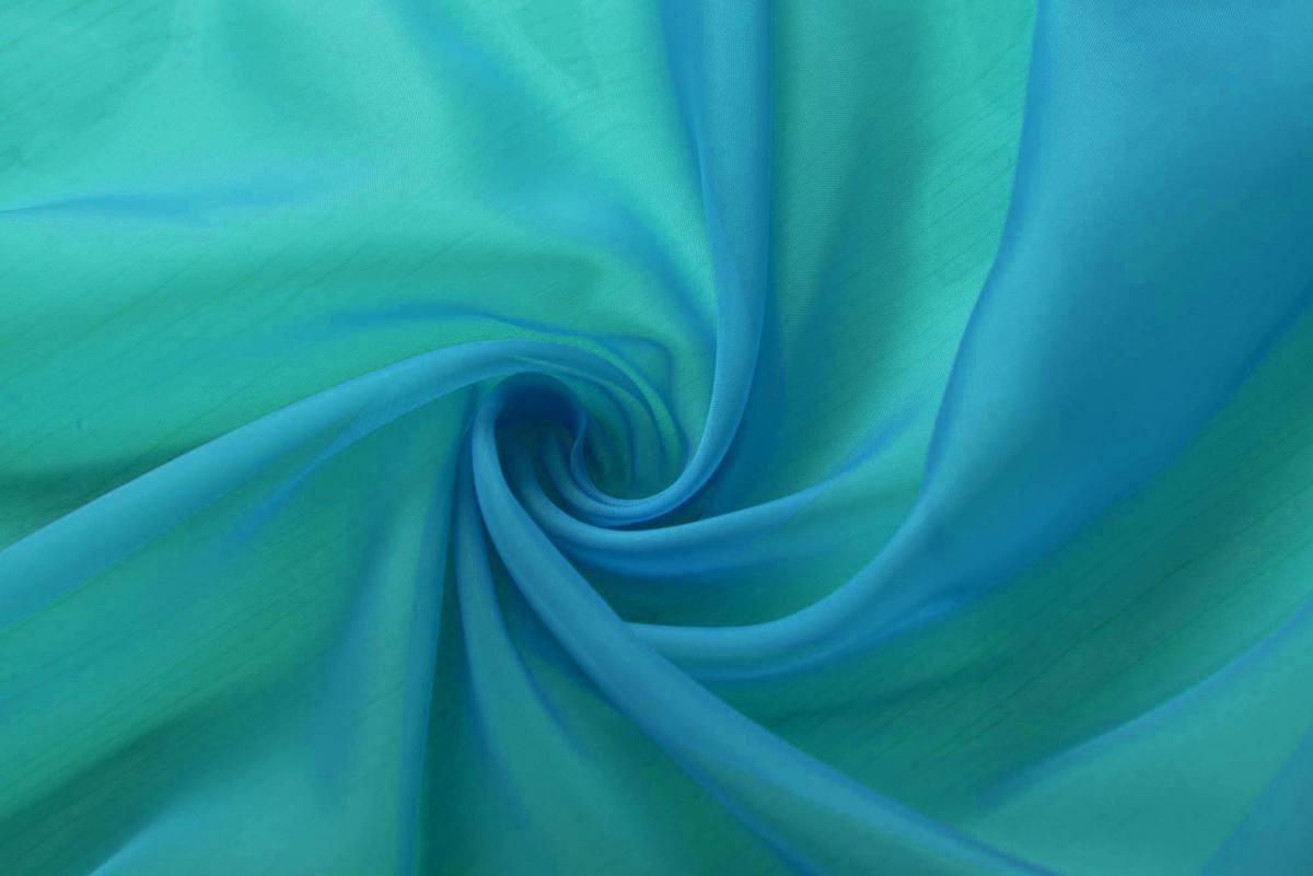 SCHLAUFENGARDINEN Voile 2er Set 225x140 cm Türkis - Türkis, Textil (140/225cm) - Gardinenbox.eu