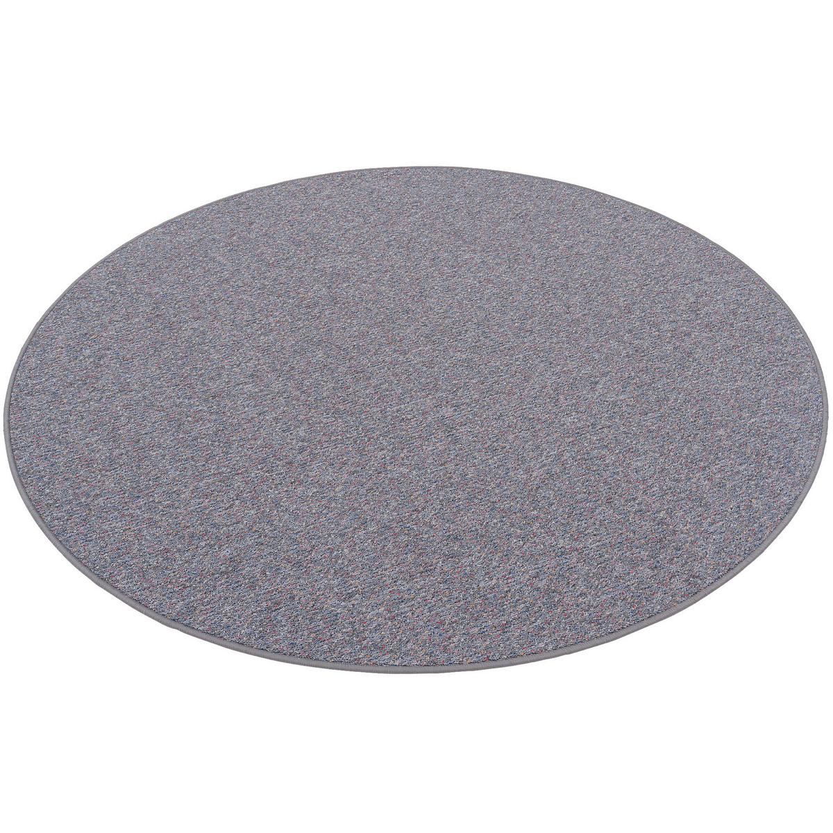 SCHLINGEN TEPPICH ALMA MELIERT RUND - Grau, Textil (160/160cm) - Snapstyle