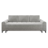 SCHLAFSOFA Aris - Hellgrau/Schwarz, Holz/Textil (238/92/95cm) - MIRJAN24