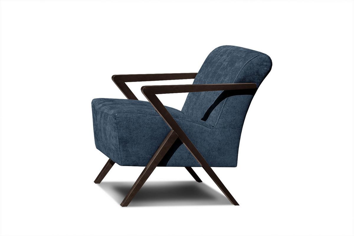 SESSEL LEBRON, dunkelblau - Dunkelblau, Holzwerkstoff/Textil (65/82/79cm) - Wozimo