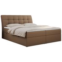 BOXBETT DIEGOS 200/200 Braun Kunstleder - H4 - Braun, Holz/Textil (200/200cm) - MKS