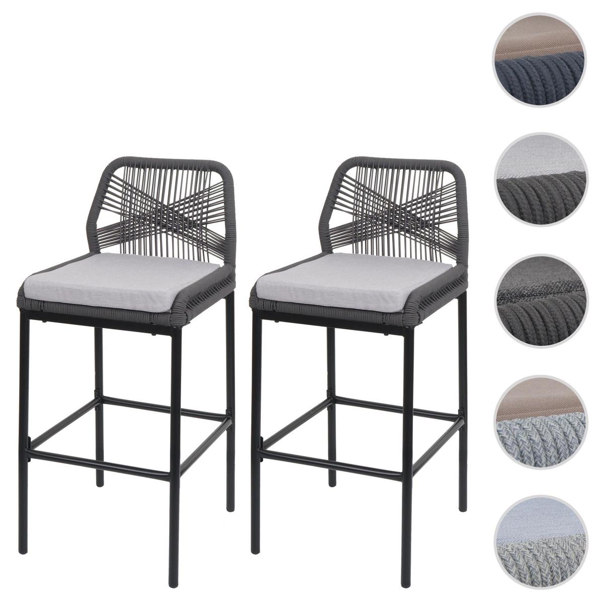 BARHOCKER Anthrazit, Hellgrau - Anthrazit/Hellgrau, Metall (45/101/52cm) - MCW
