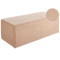 POUF Cord Beige Vinita - Beige, Textil (120/43/55cm) - Beliani